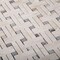 Apollo Tile Sample, Crema Line & Emperador Dots Weave 11.2"X11.5" Mrbl Mosaic Tile APLVL99B20EC56 Sample - alternate 1
